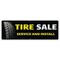Signmission Tire Sale Service And Install Banner Concession Stand Food Truck Single Sided B-72-30169 - alternate 1